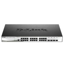 D-Link DGS-1210-28X/ME/B1B Управляемый L2 коммутатор с 24 портами 10/100/1000Base-T и 4 портами 10GBase-X SFP+