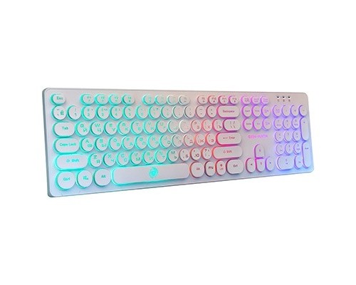 [Клавиатура] Dialog Gan-Kata Клавиатура KGK-16U WHITE - игровая с RGB-подсветкой, USB, белая 