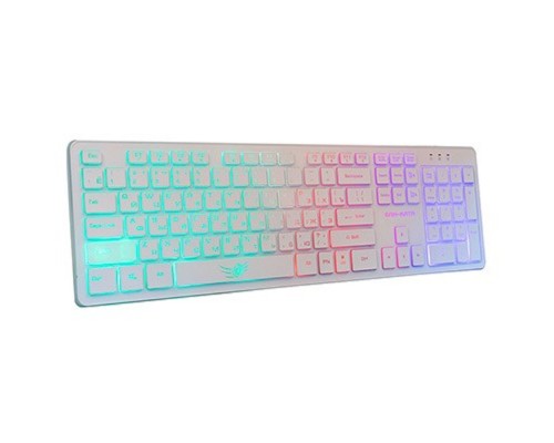 [Клавиатура] Dialog Gan-Kata Клавиатура KGK-17U WHITE - игровая с RGB-подсветкой, USB, белая             