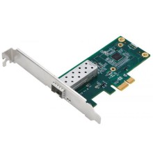D-Link DGE-560SX/10/D1A Сетевой PCI Express адаптер с 1 портом 1000Base-X SFP (низкопрофильное крепление в комплекте, 10 адаптеров в упаковке)