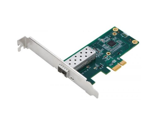 [Сетевая карта] D-Link DGE-560SX/10/D1A Сетевой PCI Express адаптер с 1 портом 1000Base-X SFP (низкопрофильное крепление в комплекте, 10 адаптеров в упаковке)
