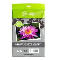 Фотобумага Cactus CS-GA413050ED A4/130г/м2/50л./белый глянцевое для струйной печати