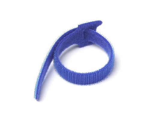 [Аксессуар] Хомут-липучка Lanmaster LAN-VCM135-BL 135x12мм (упак:20шт) полимер внутри помещений голубой