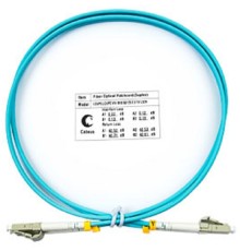 Cabeus FOP-50-LC-LC-1m Шнур оптический duplex LC-LC 50/125 mm OM3 1м LSZH