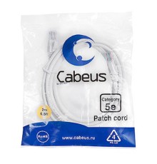 Cabeus PC-UTP-RJ45-Cat.5e-2m-WH-LSZH Патч-корд UTP, категория 5e, 2 м, LSZH, неэкранированный