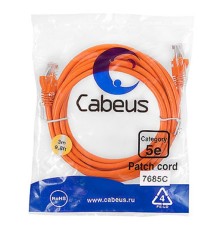 Cabeus PC-UTP-RJ45-Cat.5e-3m-OR-LSZH Патч-корд UTP, категория 5e, 3 м, LSZH, неэкранированный