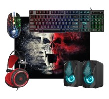 Defender Игровой набор Tor MHP-127 [52127] {мышь+клавиатура+ковер+колонка+гарнитура}