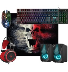 Defender Игровой набор Tor MHP-127 [52127] {мышь+клавиатура+ковер+колонка+гарнитура}