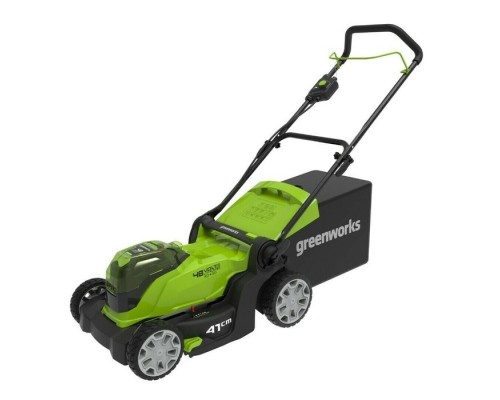 [Газонокосилки] Greenworks G24X2LM41 Газонокосилка аккумуляторная, 2*24V, 41 см, без АКБ и ЗУ [2512607]