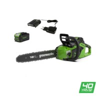 Greenworks Цепная пила аккумуляторная GreenWorks  GD40CS18K4, 40V, 40 см, бесщеточная,  до 1,8 КВТ, с АКБ 4АЧ и ЗУ [2005807UB]