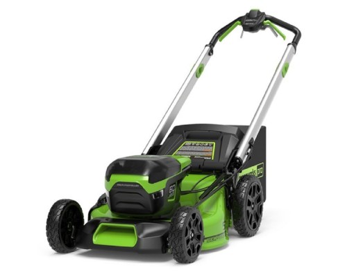 [Газонокосилки] Greenworks Газонокосилка самоходная, аккумуляторная Greenworks GD60LM51SP, 60V, 51 см, бесщеточная, c АКБ 4АЧ и ЗУ [2514307UB]