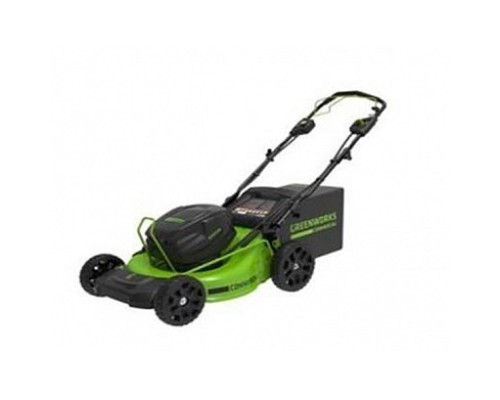 [Газонокосилки] Greenworks Газонокосилка самоходная, аккумуляторная Greenworks GC82LM51SP2, 82V, 51 см, бесщеточная, c 1*АКБ 5 А.ч. и ЗУ [2515907UB]