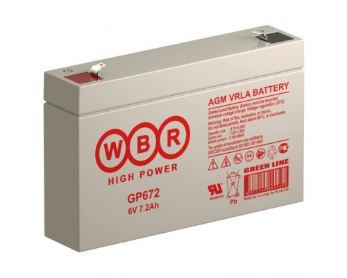 [акб] WBR Батарея GP672 (6V/7,2Ah)