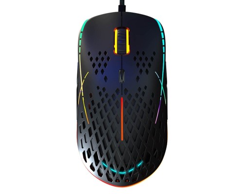 [Мышь] Мышь игровая HIPER Aero A-2 Black USB {5000/10 000DPI, 8 кнопок, USB кабель 1.8м, Черный}