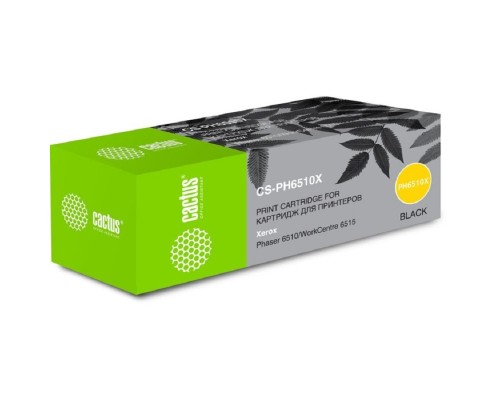 [расходные материалы] Картридж лазерный Cactus 106R03488 CS-PH6510X черный (5500стр.) для Xerox Phaser 6510/WC6515