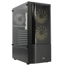 MidTower AeroCool Quantum-G-BK-v2 (черный) без Б/п,  ATX 3FRGB Fan on front panel  4710562758511 