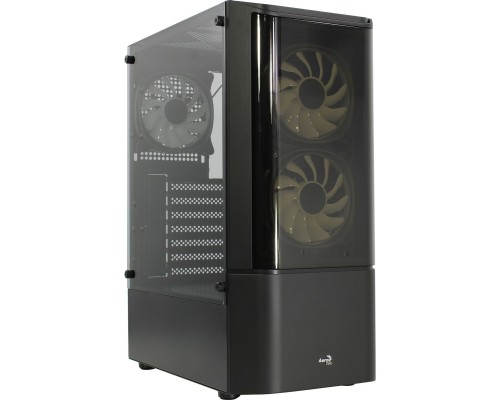 [Корпус] MidTower AeroCool Quantum-G-BK-v2 (черный) без Б/п,  ATX 3FRGB Fan on front panel  4710562758511 