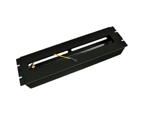 [Cabeus аксессуары к монтажным шкафам] Cabeus PS-3U-BK Корпус с DIN-рейкой на 22 места, 19 дюймов, 3 юнита, цвет черный (RAL 9004)