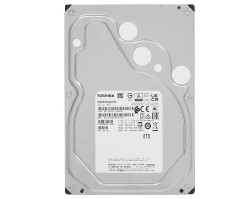 [Жесткий диск] 6TB Toshiba Server (MG08ADA600E)  {SATA-III, 7200 rpm, 256Mb buffer, 3.5