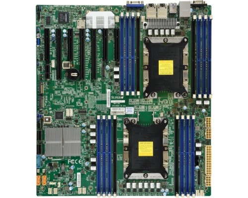 [Материнская плата] Supermicro MBD-X11DPH-T-B OEM E-ATX LGA 3647 Up to 2TB 3DS ECC RDIMM DDR4-2666MHz Up to 2TB 3DS ECC LRDIMM in 16 DIMM slots 10 SATA3 7 USB 3.0 ports 1 VGA port