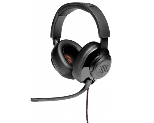 [Наушники] Наушники с микрофоном JBL Quantum 200 черный 1.2м мониторные оголовье (JBLQUANTUM200BLK)