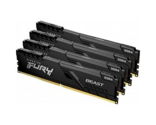 [Модуль памяти] Kingston DRAM 32GB 3200MHz DDR4 CL16 DIMM (Kit 4x8Gb) FURY Beast Black KF432C16BBK4/32