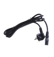 Шнур ПВС-АП 3*1,00 S22C13-250-16-5, черный, 1,8 м, C13, 3x1.00, 10А, с заземлением, Power Cube, Россия (RPC-186BLXL-PRO1)