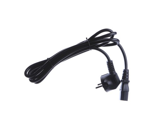 [Переходник] Шнур ПВС-АП 3*1,00 S22C13-250-16-5, черный, 1,8 м, C13, 3x1.00, 10А, с заземлением, Power Cube, Россия (RPC-186BLXL-PRO1)