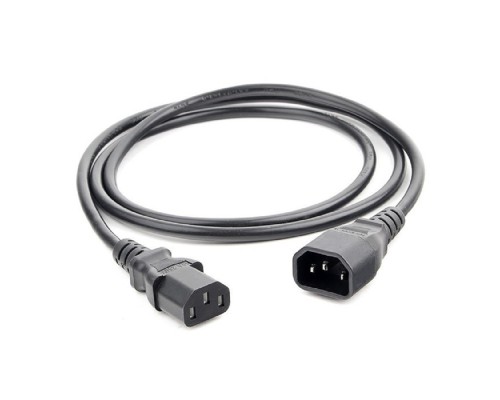 [Переходник] Шнур ПВС-АП 3*0,75 C13C14-250-10-1,8, черный, 1,8 м, C13-C14, 3x0.75, 10А, с заземлением, Power Cube, Россия