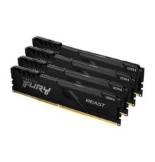 Kingston DRAM 64GB 3200MHz DDR4 CL16 DIMM (Kit 4x16Gb) FURY Beast Black KF432C16BB1K4/64