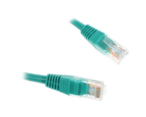 [Коммутационный шнур] Cablexpert PP12-0.25M/G Патч-корд UTP кат.5e, 0.25м, литой, многожильный (зелёный)
