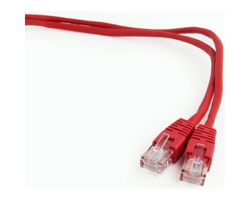 [Коммутационный шнур] Cablexpert PP12-0.25M/R Патч-корд UTP кат.5e, 0.25м, литой, многожильный (красный)