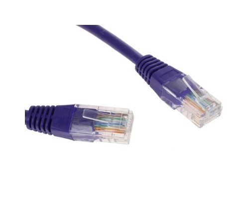 [Коммутационный шнур] Cablexpert PP12-0.25M/V Патч-корд UTP  кат.5e, 0.25м, литой, многожильный (фиолетовый)