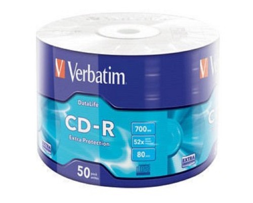 [Диск] Verbatim Диски CD-R 700Mb 52x bulk (50шт) (43787)