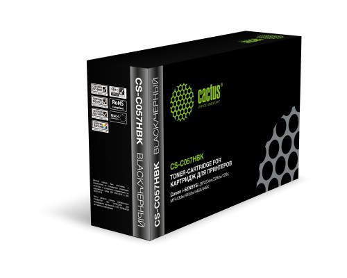 [расходные материалы] Картридж лазерный Cactus CS-C057HBK черный (10000стр.) для Canon LBP228x/LBP226dw/LBP223dw/MF449x/MF446x/MF445dw