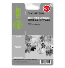 Картридж струйный Cactus CS-CLI471XLGY серый (10.8мл) для Canon TS5040/MG5740/MG6840/MG7740