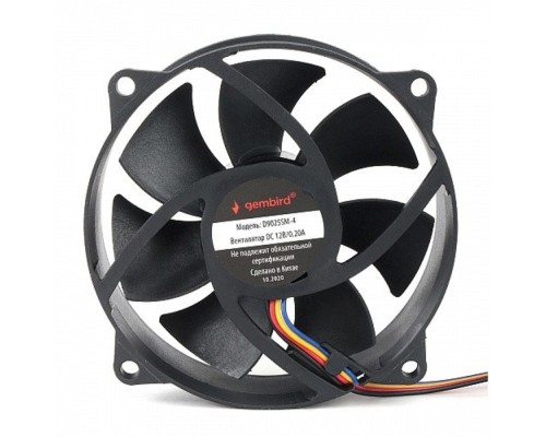 [Вентилятор] Gembird Вентилятор для корпуса 90x90x25, втулка, 4 pin, провод 30 см (D9025SM-4)