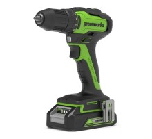 Greenworks GD24DD35K2 Дрель-шуруповерт аккумуляторная, 24V, c 1хАКБ 2 Ач и ЗУ в кейсе [3704007UA]