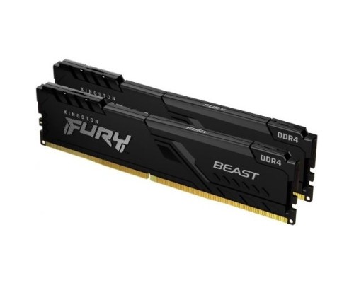 [Модуль памяти] Kingston DRAM 64GB 3600MHz DDR4 CL18 DIMM (Kit of 2) FURY Beast Black KF436C18BBK2/64