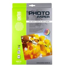 Фотобумага Cactus CS-MA312050 A3/120г/м2/50л./белый матовое для струйной печати