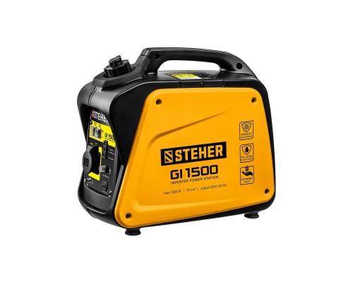 [Генераторы, Блоки автоматики] STEHER Генератор инверторный, 1200 Вт [GI-1500]