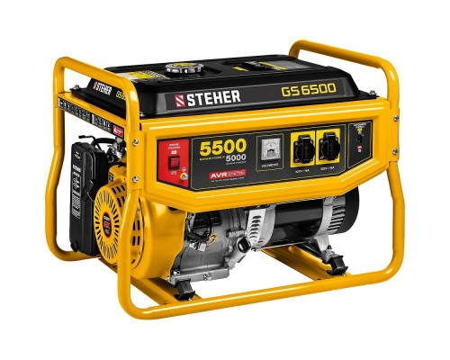 [Генераторы, Блоки автоматики] STEHER Бензиновый генератор, 5500 Вт [GS-6500]