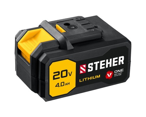 [Батареи аккумуляторные и Зарядные устройства] STEHER Аккумуляторная батарея,20В 4 Ач Li-Ion тип V1  [V1-20-4]