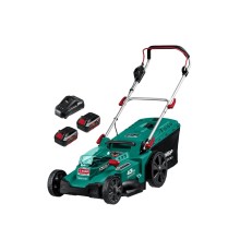 ЗУБР Бесщеточная газонокосилка ,36В 2х18В АКБ 4Ач  [ГКЛ-4336-42]
