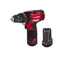 ЗУБР Дрель-шуруповерт в кейсе 12В, 2 АКБ (2Ач)  [ДШЛ-125-22]