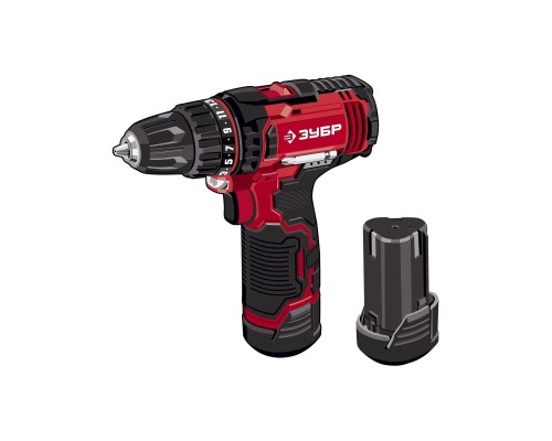 [Дрель, Шуруповерт] ЗУБР Дрель-шуруповерт в кейсе 12В, 2 АКБ (2Ач)  [ДШЛ-125-22]