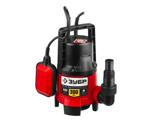 [Бензоинструмент] ЗУБР Дренажный насос для грязной воды, 300 Вт [НПГ-М1-300]