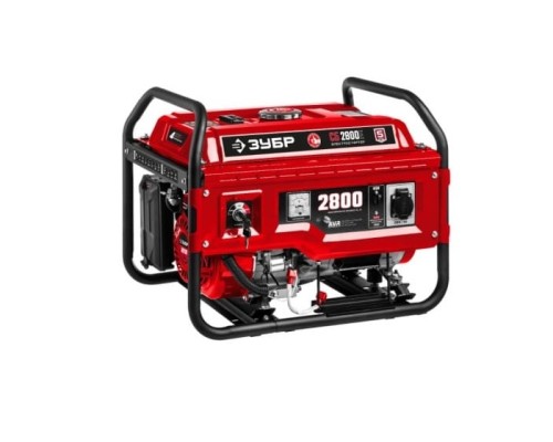 [Генераторы, Блоки автоматики] ЗУБР Бензиновый генератор с электростартером  2800 Вт  [СБ-2800Е]