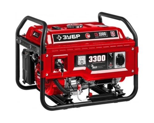 [Генераторы, Блоки автоматики] ЗУБР Бензиновый генератор с электростартером  3300 Вт  [СБ-3300Е]
