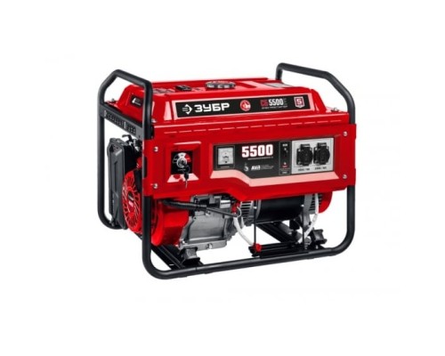 [Генераторы, Блоки автоматики] ЗУБР Бензиновый генератор с электростартером  5500 Вт  [СБ-5500Е]